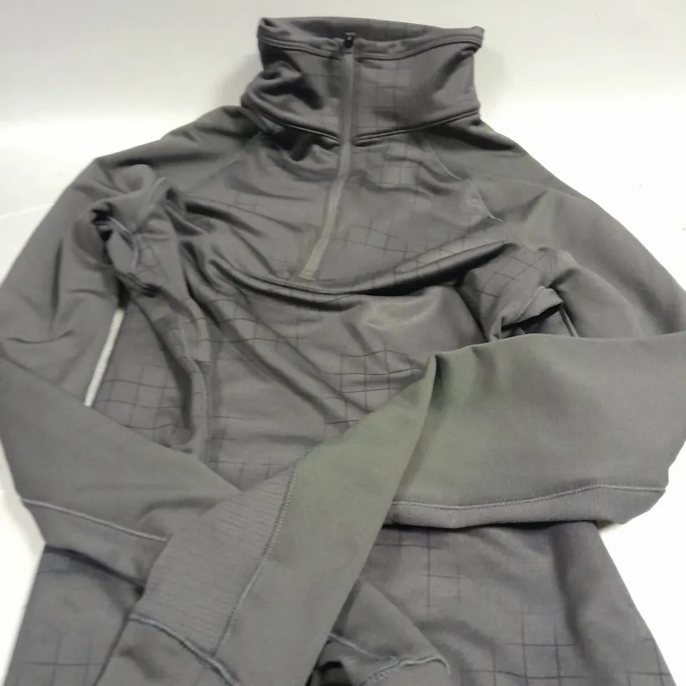 ADIDAS 1/4 ZIP CHILDRENS JACKET IN GREY - 4-6YRS 