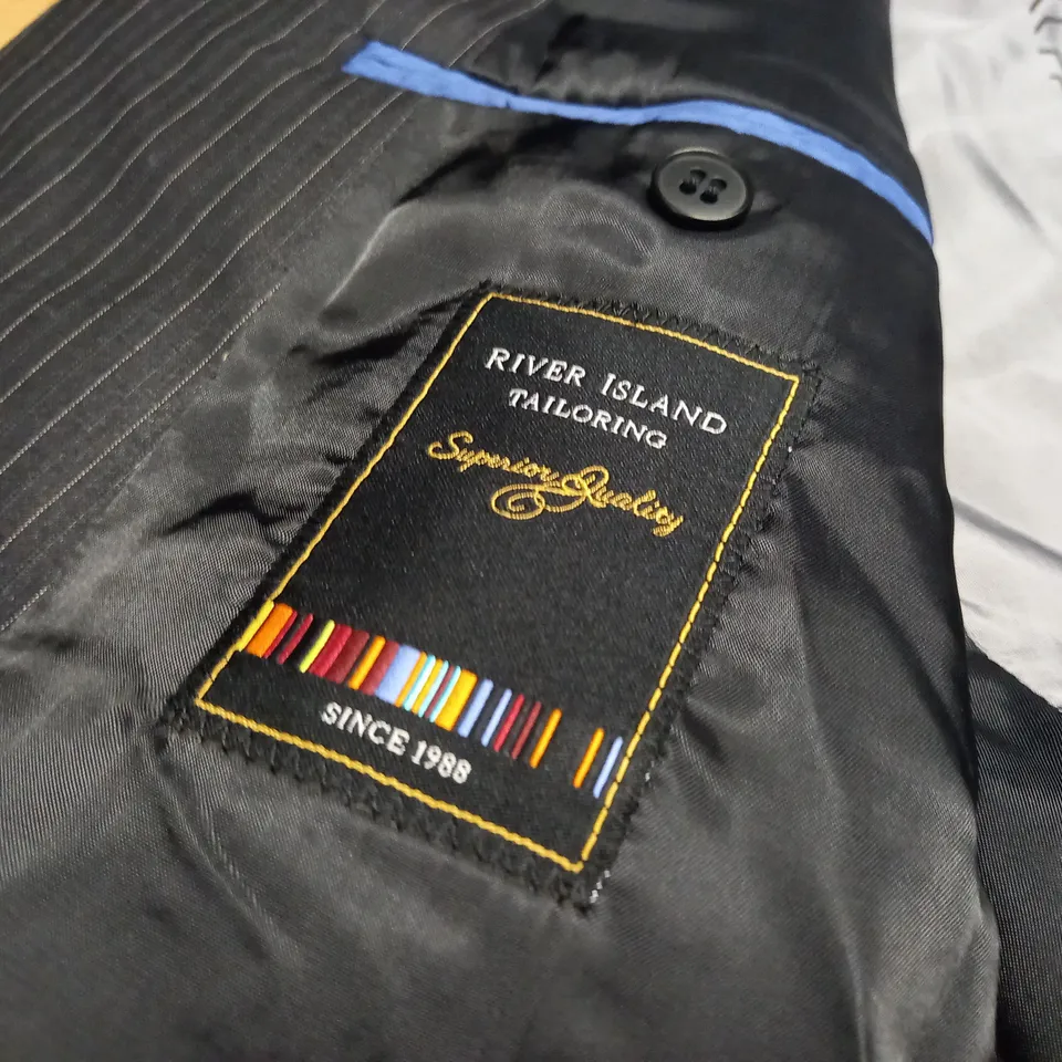 RIVER ISLAND TAILORING PINSTRIPE SUIT JACKET - UK 40R