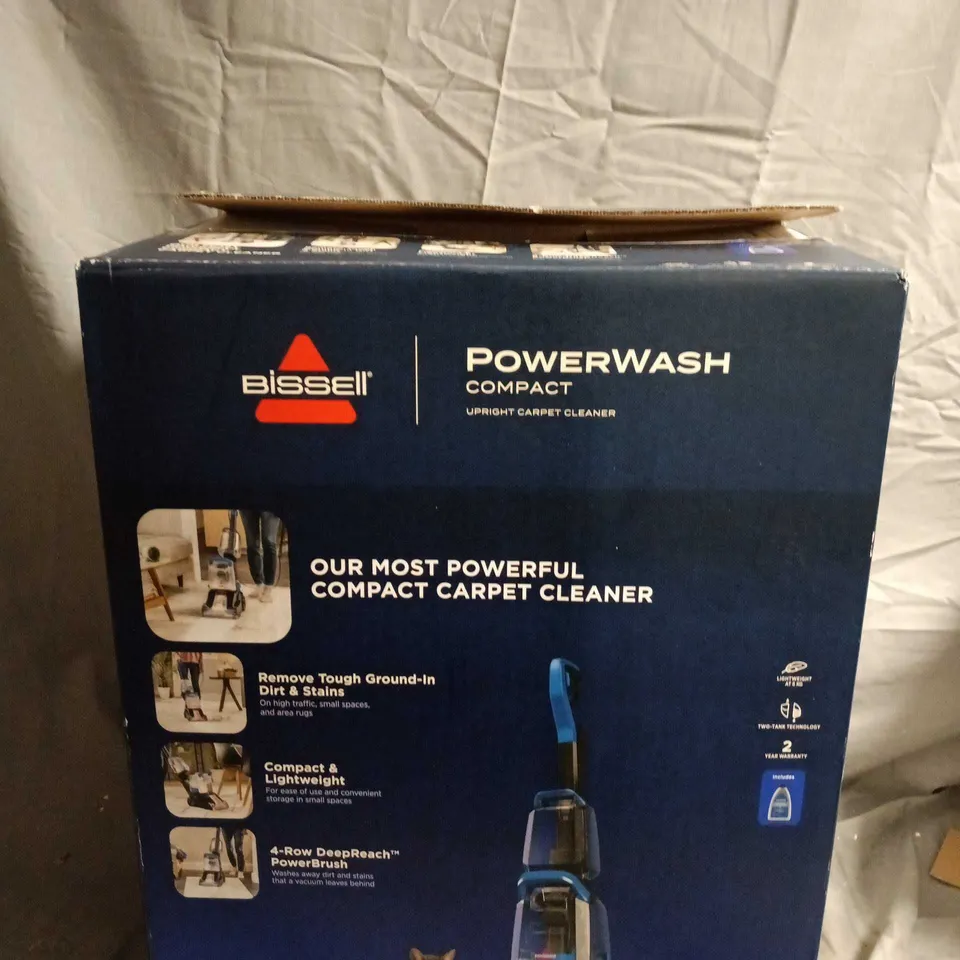 BISSELL POWERWASH COMPACT UPRIGHT CARPET CLEANER – BOXED