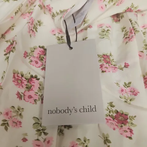 NOBODY'S CHILD COEN MIDAXI DRESS – WHITE FLORAL - SIZE 8
