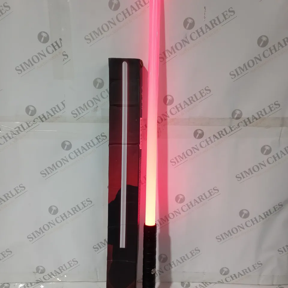 BOXED NIGHT LIGHT SABER WITH METAL HANDLE 