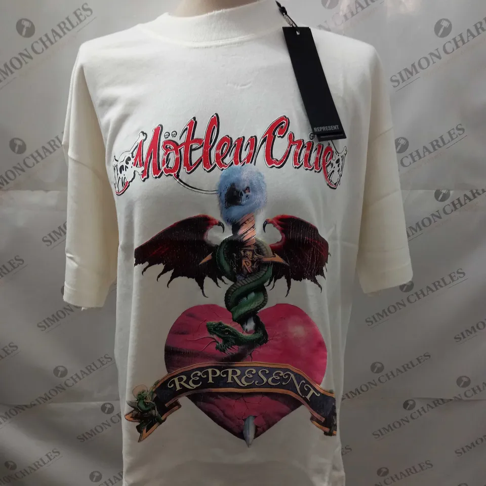 REPRESENT MOTLEY CRUE WITHOUT YOU T-SHIRT SIZE M