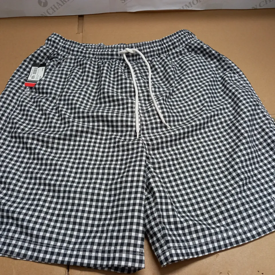 PIERRE CARDIN CHECK SWIM SHORTS - LRG