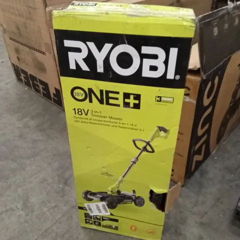 BOXED RYOBI RY18LMC30A-0 18V ONE+ CORDLESS 30CM 3-IN-1 MOWER (BARE TOOL)