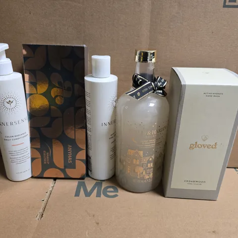 APPROXIMATELY 15 ASSORTED HEALTH & BEAUTY PRODUCTS TO INCLUDE HAND WASH, BAYLIS AND HARDING AND INNERSENSE