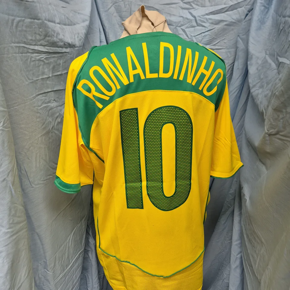 NIKE BRAZIL RONALDINHO 10 FOOTBALL SHIRT – MEN'S SIZE L