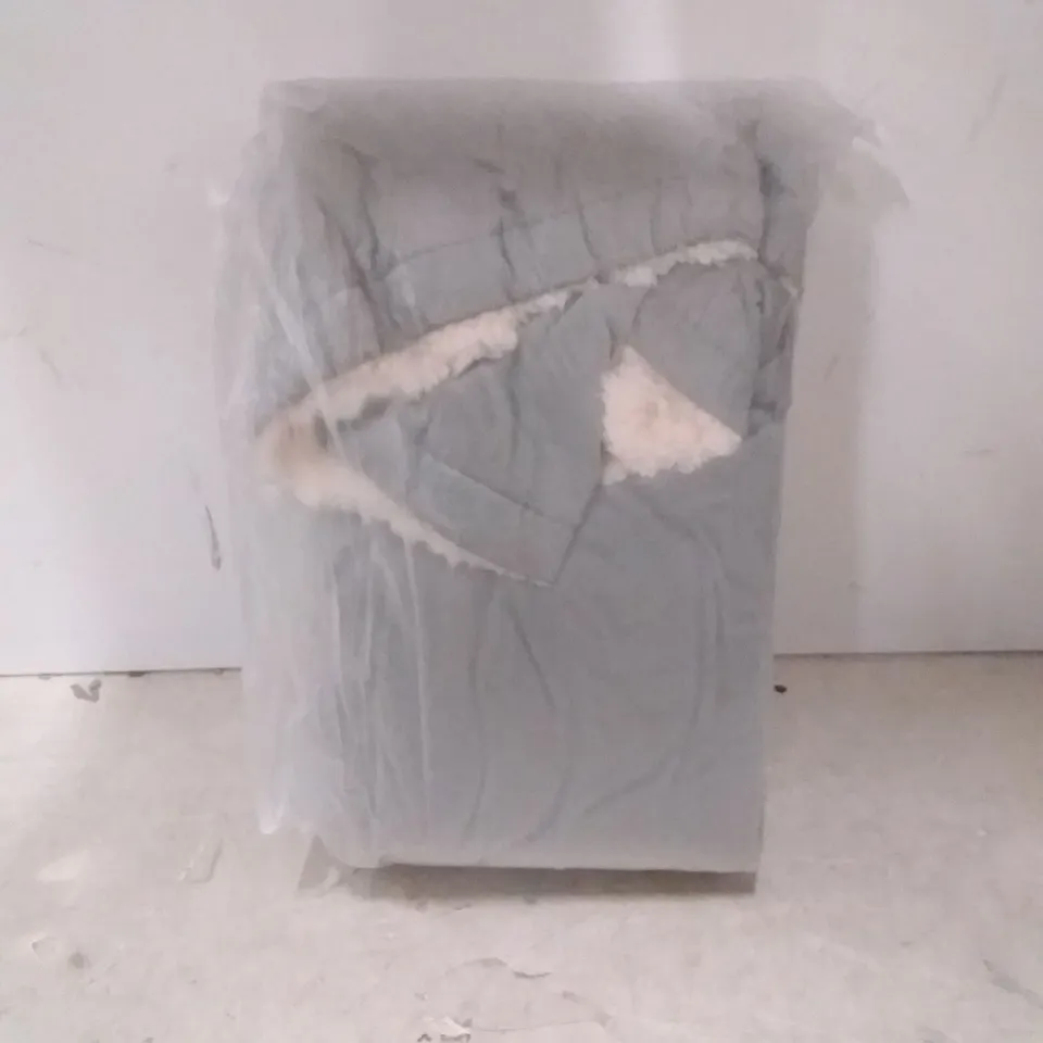 SUPER POLAR FLEECE HEATED BLANKET ( GREY )