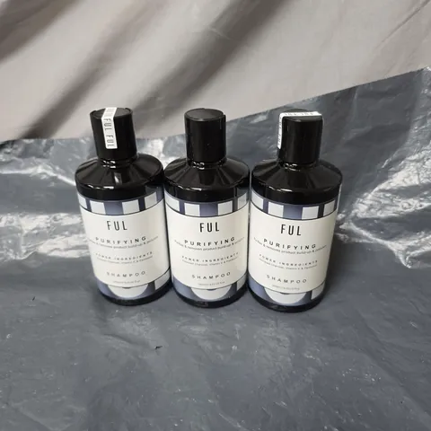 3 X FUL PURIFYING SHAMPOO 250ML UNBOXED