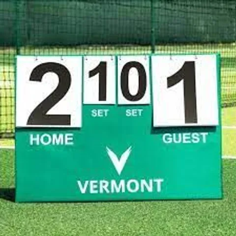 BOXED LAWN TENNIS SCORE BOARD