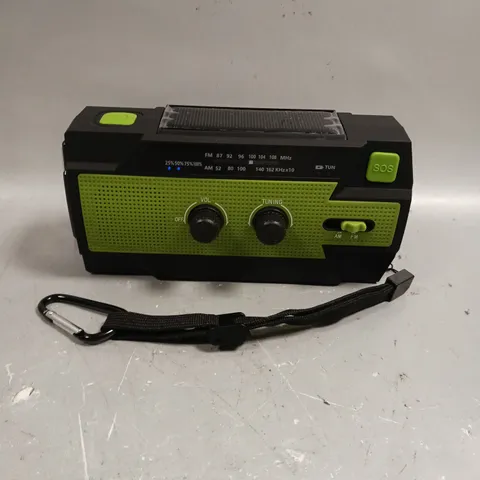 BOXED MULTI-PURPOSE CRANK RADIO