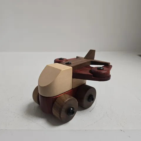 WOODEN PUSH-ALONG TOY VEHICLE