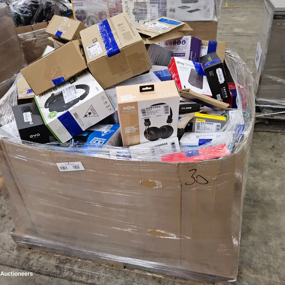 PALLET OF APPROXIMATELY 179 UNPROCESSED RAW RETURN HIGH VALUE ELECTRICAL GOODS TO INCLUDE;