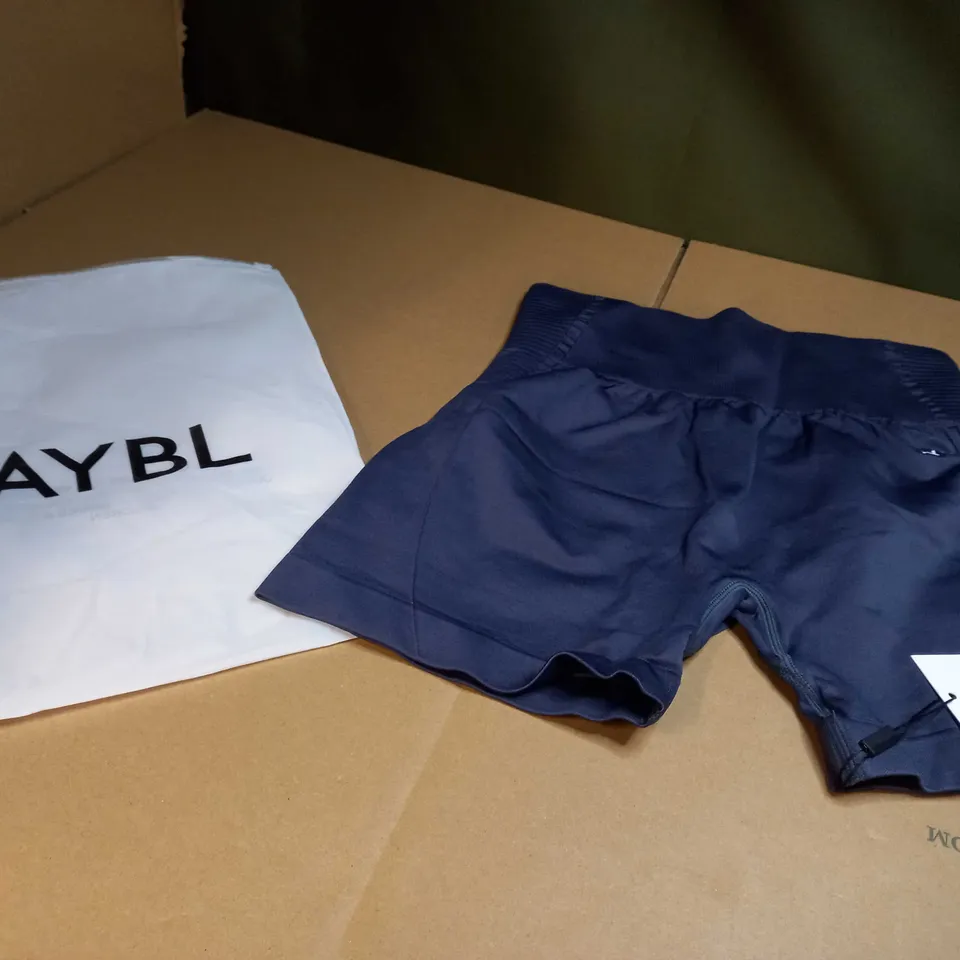 AYBL NAVY SEAMLESS SHORTS - LARGE
