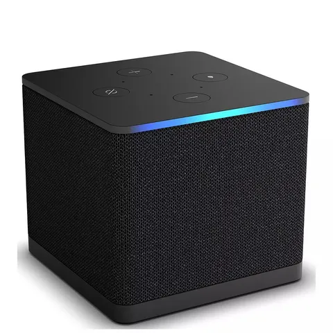 AMAZON FIRE TV CUBE (NEWEST GEN), TV GUIDE WITH LIVE TV, HANDS-FREE STREAMING MEDIA PLAYER WITH ALEXA, WI-FI 6E, 4K ULTRA HD