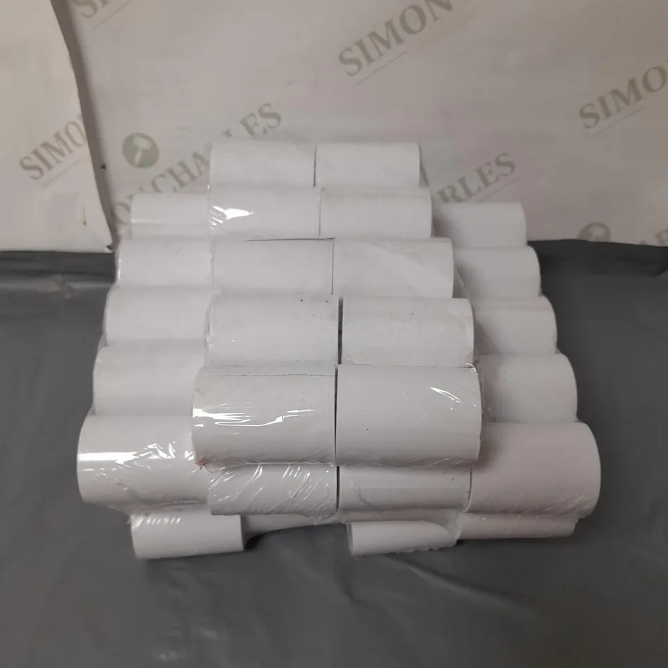 LOT OF 7 PACKS OF SMALL TILL ROLLS. 10 ROLLS PER PACK