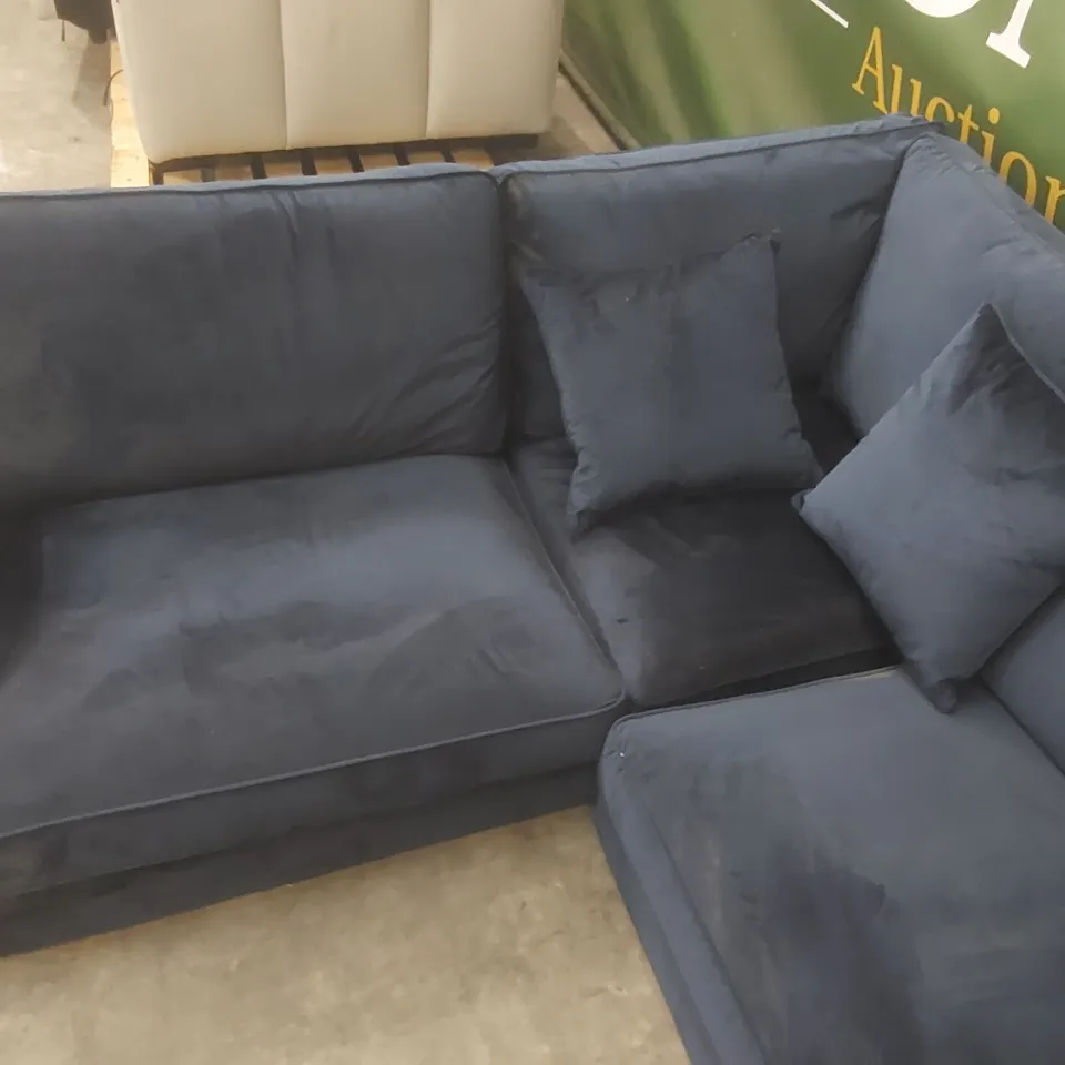 PAYTON VELVET UPHOLSTERED CORNER SOFA