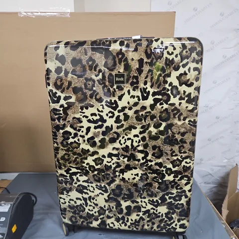 ROCK SAVANNAH LEOPARD PRINT LARGE PIECE LUGGAGE 