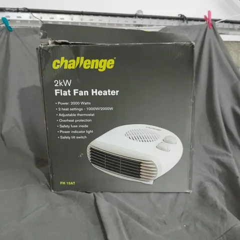 CHALLENGE 2KW FLAT FAN HEATER 