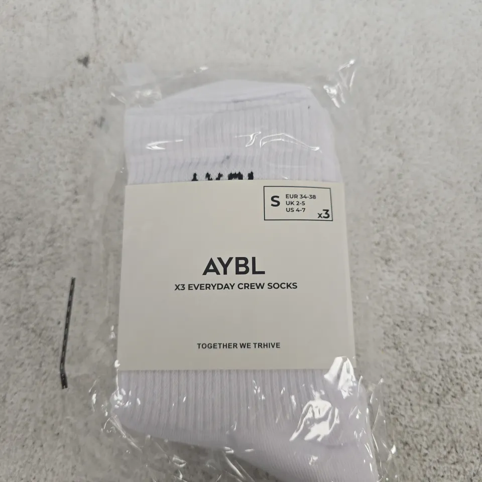 AYBL X3 EVERYDAY CREW SOCKS – UK 2-5