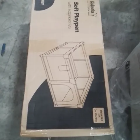 BOXED KIDOOLA SOFT PLAYPEN WITH ACCESSORIES 