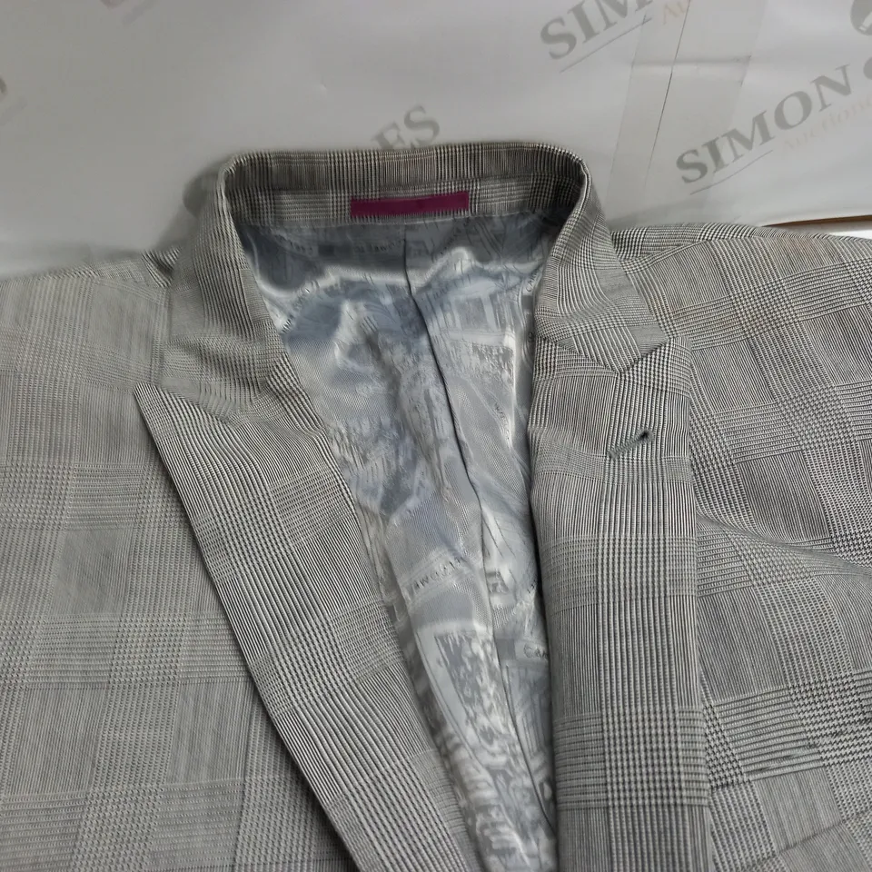NEXT WOOL BLEND SUIT JACKET AND TROUSERS - SLIM FIT 44R
