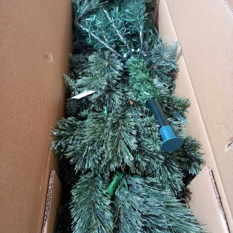 PRE-LIT SLIM CASHMERE TIPS 6.5ft CHRISTMAS TREE - COLLECTION ONLY RRP £159.99