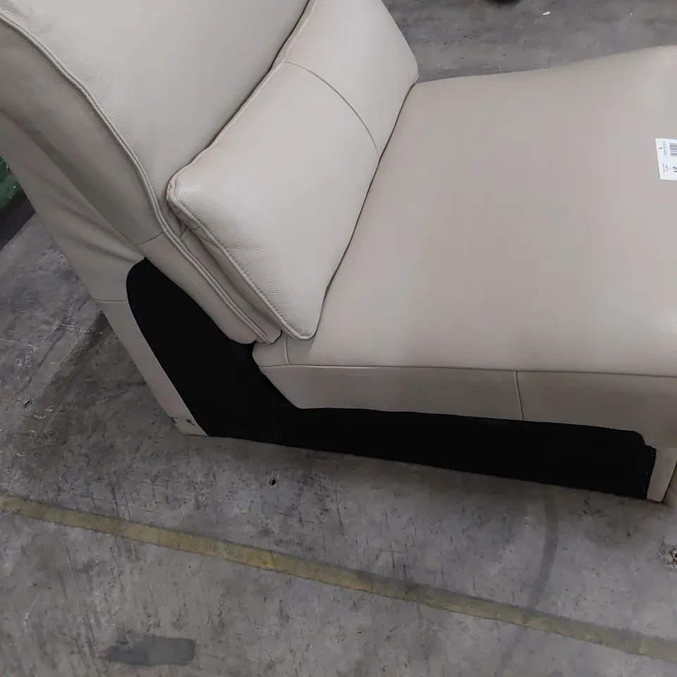 DESIGNER MISSOURI ARMLESS UNIT CREAM LEATHER 