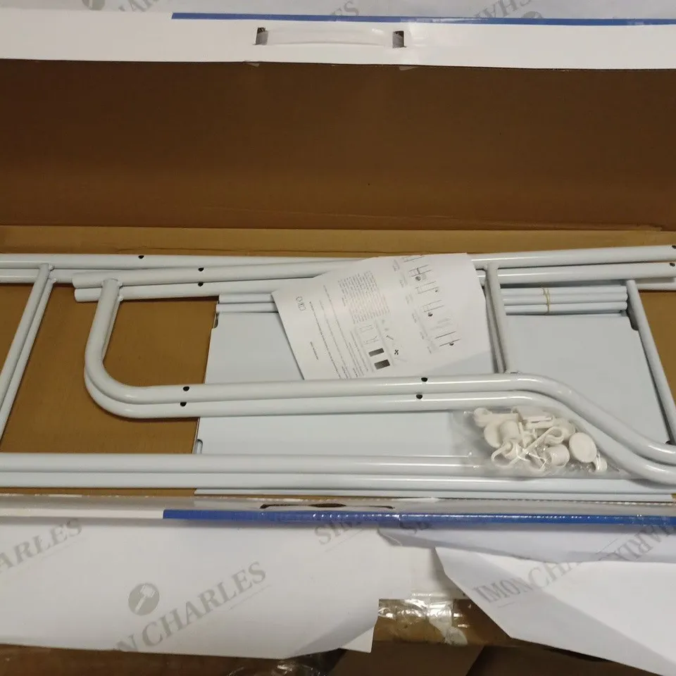 BOXED STAINLESS STEEL TOILET RACK - WHITE