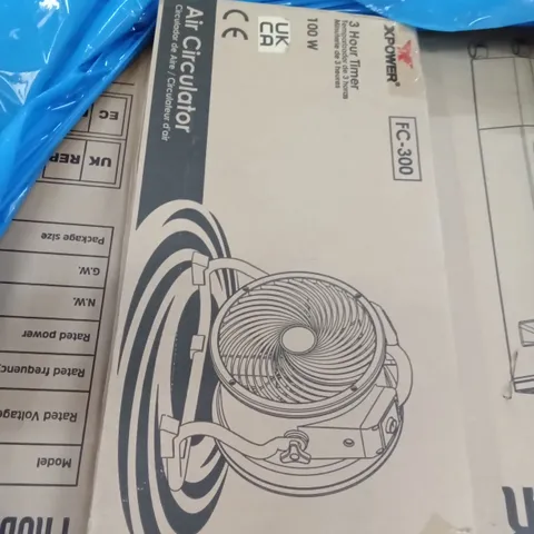 PALLET OF ASSORTED ITEMS INCLUDING AIR COOLERS, XPOWER AIR CIRCULATOR, HOMIDEC DRYING RACK, TIKKLE