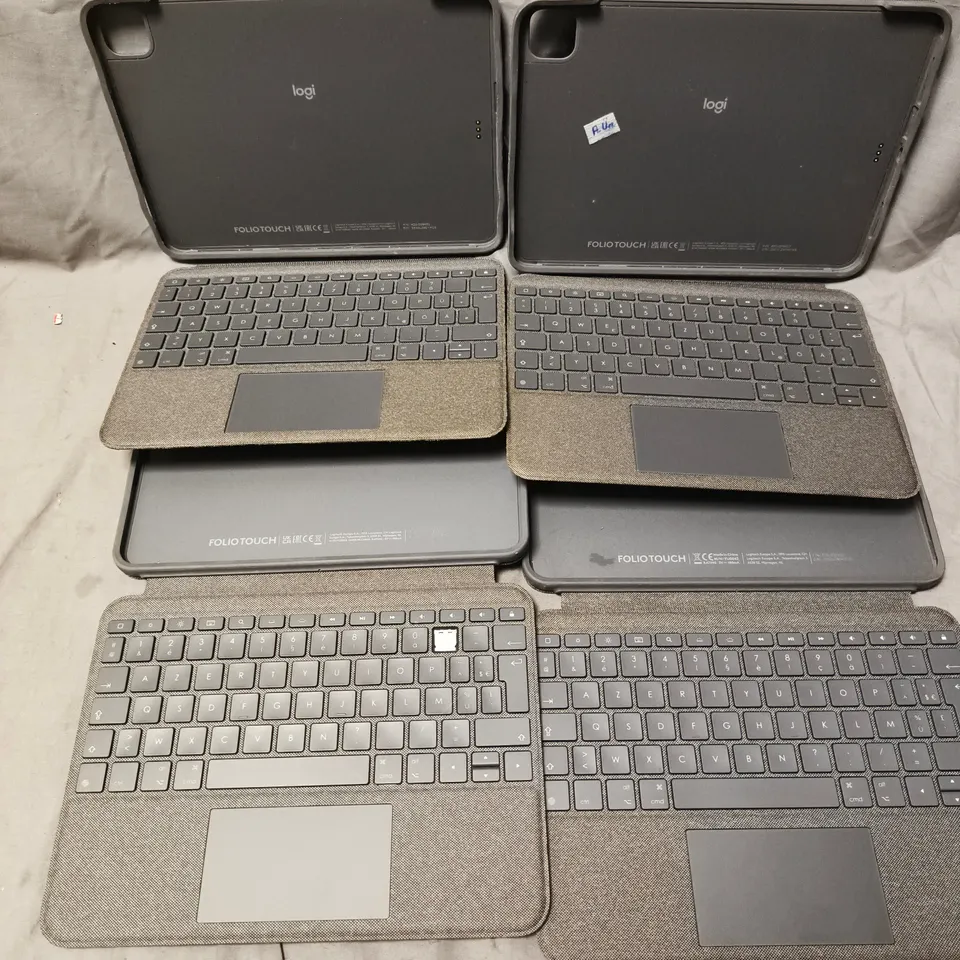 4 LOGITECH FOLIO TOUCH KEYBOARD CASES (COMPATIBLE FOR IPAD AIR 11-INCH (M2 & M3), IPAD AIR (4TH & 5TH GEN))