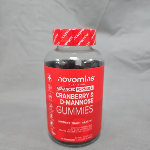 NOVOMINS CRANBERRY & D-MANNOSE GUMMIES 