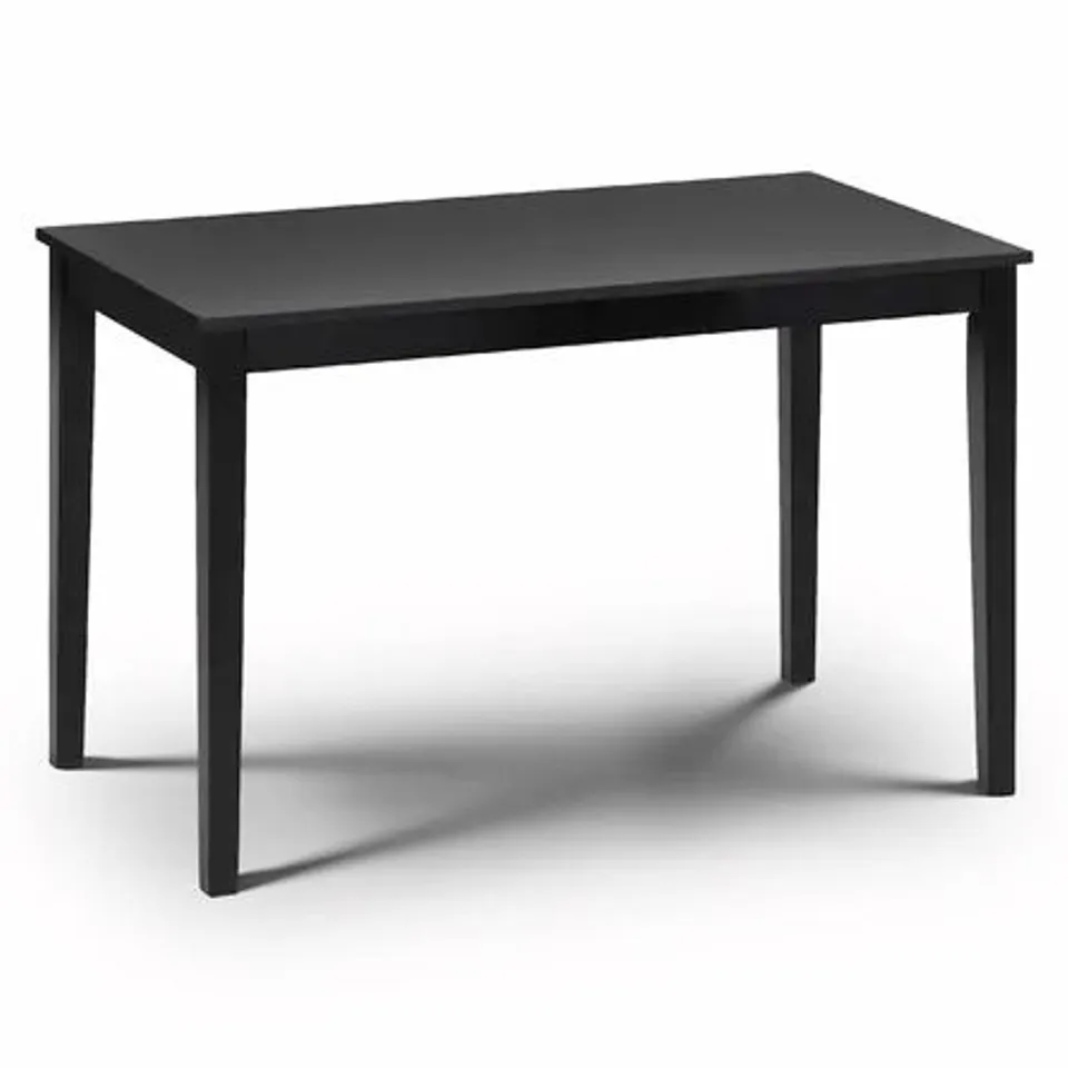 BOXED DANIELLE DINING TABLE BLACK