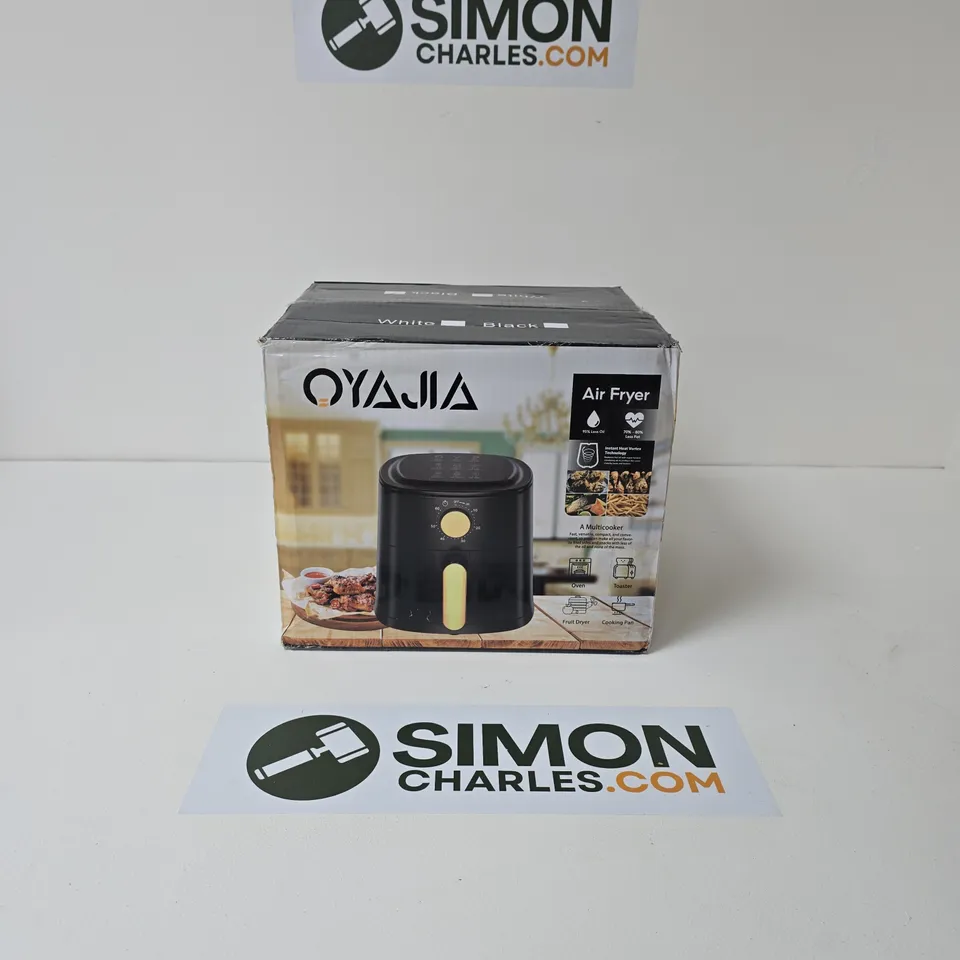 OYAJIA  AIR FRYER – BLACK, BOXED 