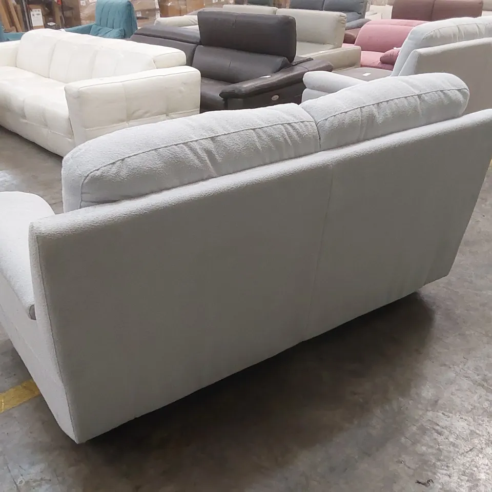 QUALITY DESIGNER ITALIAN MADE 2 SEATER FABRIC SOFA - ICE