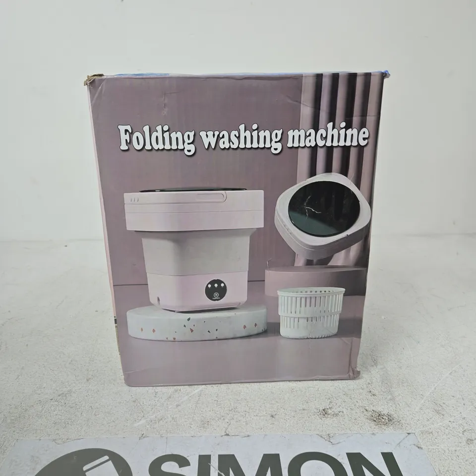 FOLDING WASHING MACHINE – PORTABLE MINI APPLIANCE 