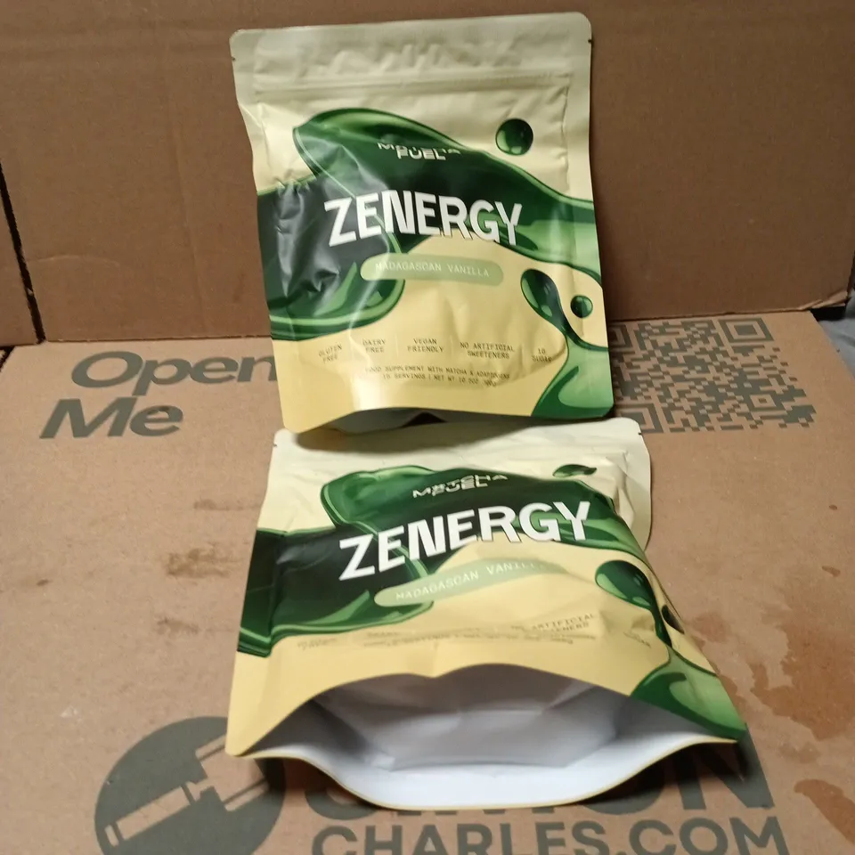 2 X MATCHA FUEL ZENERGY MADAGASCAN VANILLA 300G