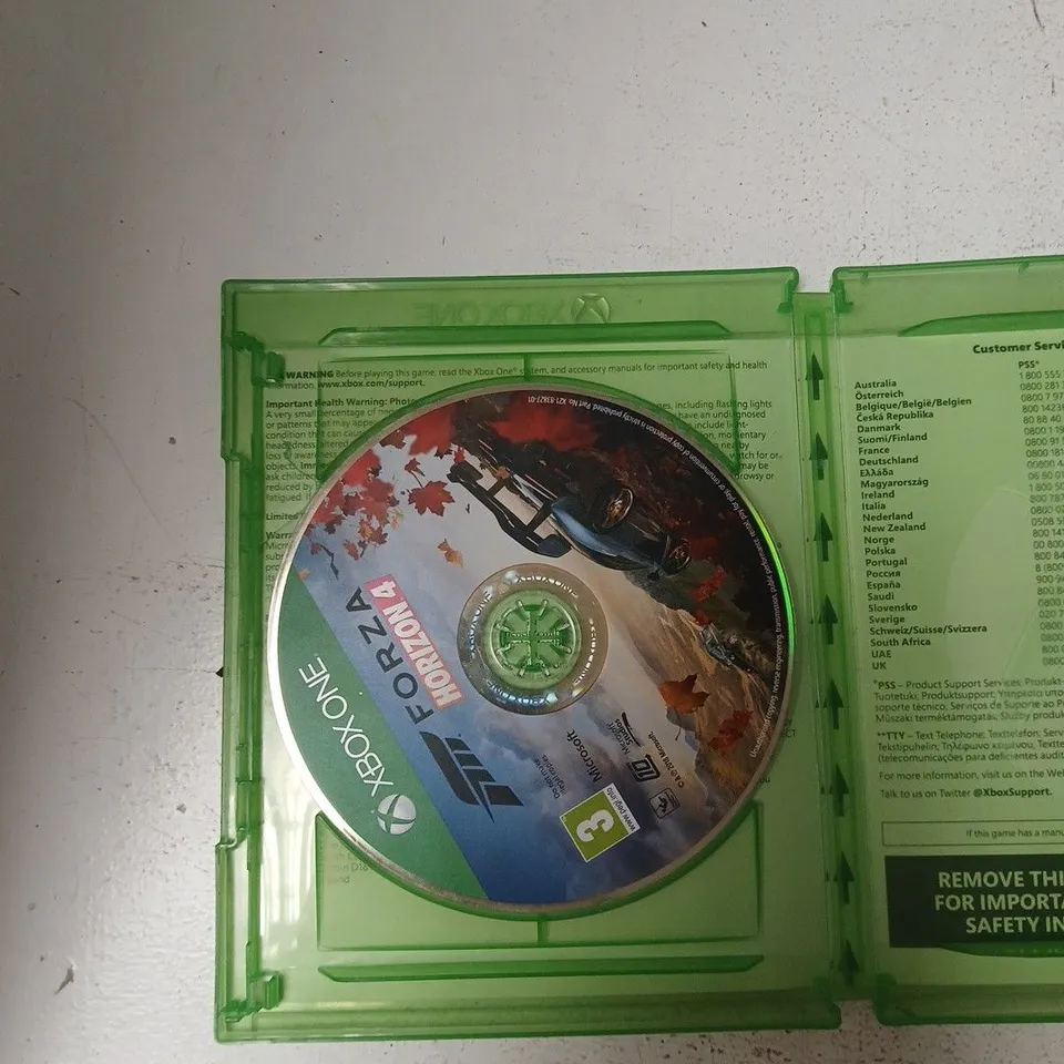 XBOX ONE GAME – FORZA HORIZON 4 (DISC IN CASE)