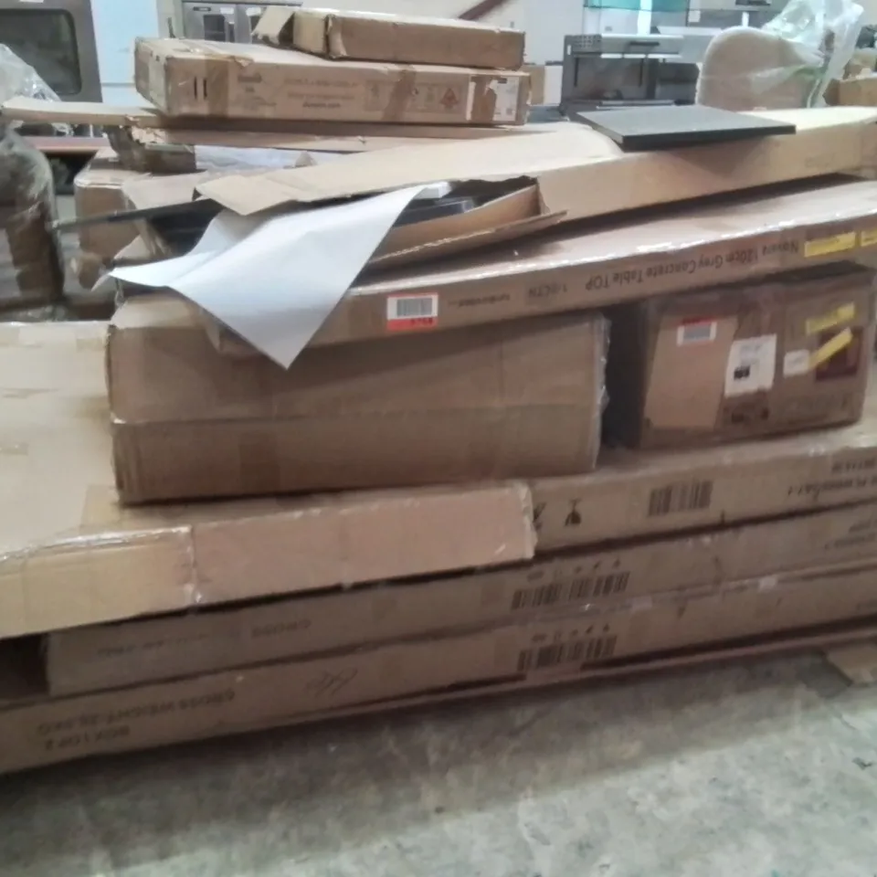 PALLET OF INCOMPLETE FURNITURE SETS