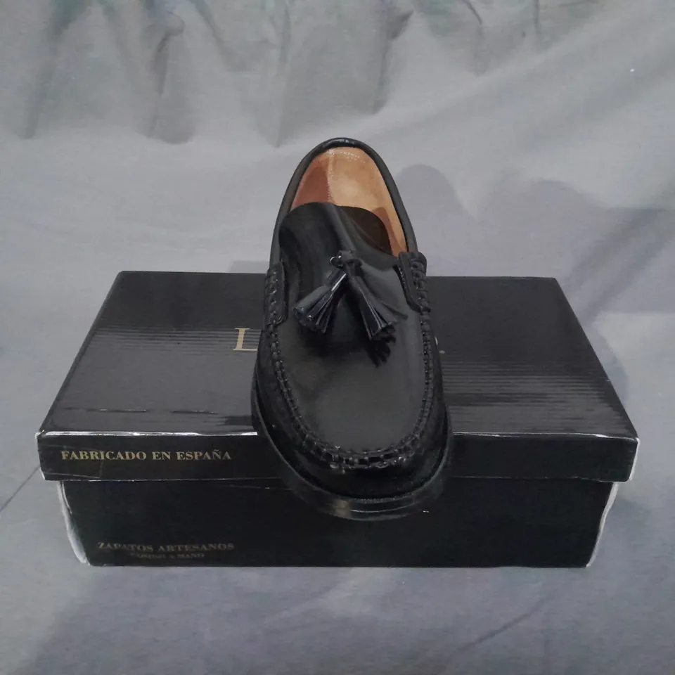 MEN'S GENUINE LEATHER TASSEL LOAFERS SMART SHOES SIZE 42