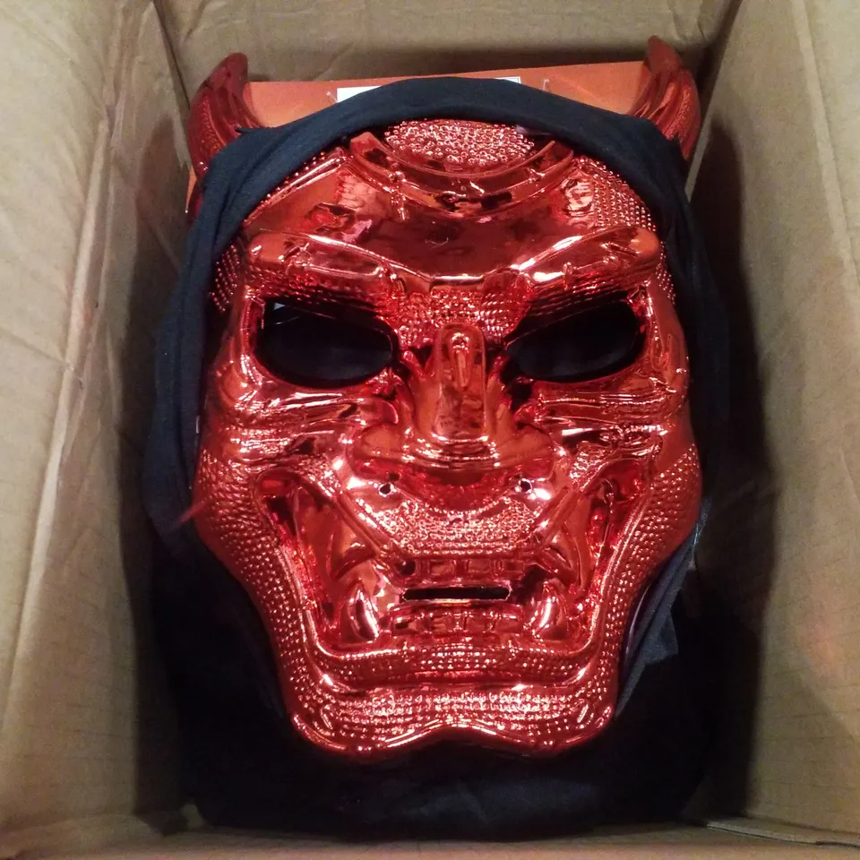 PALLET CONTAINING APPROXIMATELY 84 BOXES OF 6 BRAND NEW DEVIL HOODED MASKS