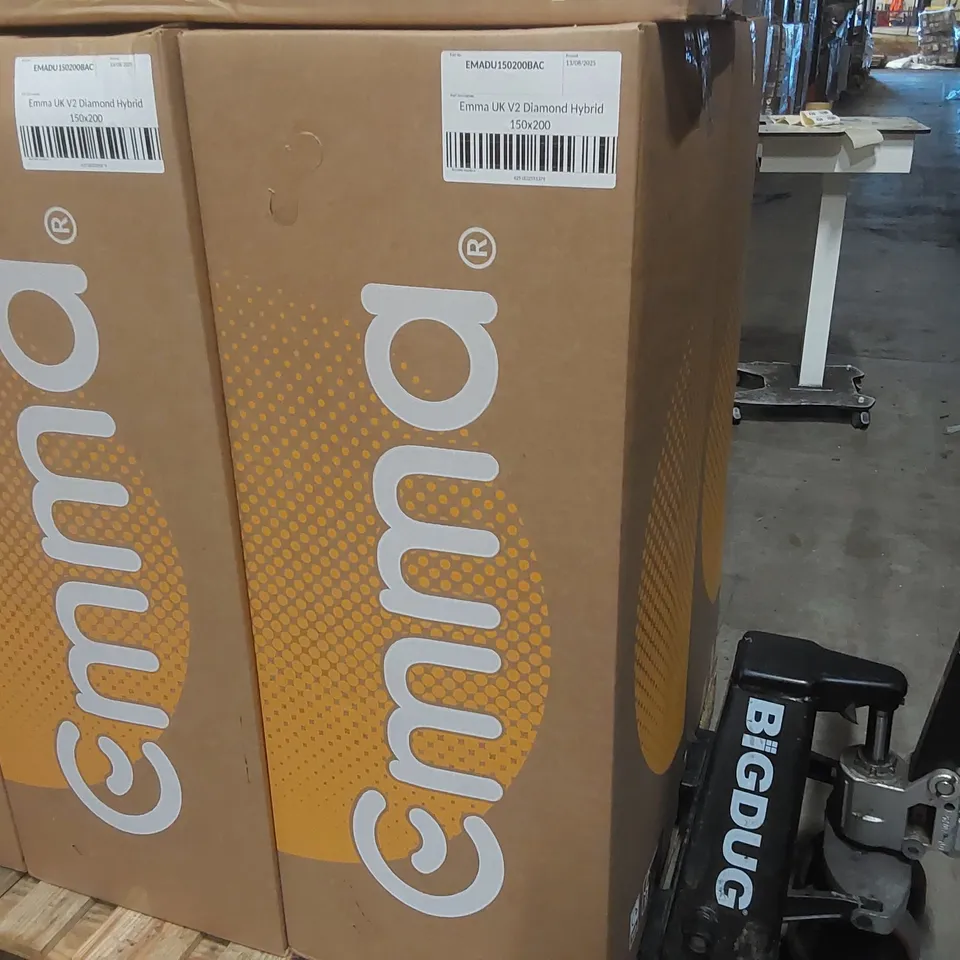 BRAND NEW BOXED EMMA UK V2 DIAMOND HYBRID 150 x 200CM KING SIZE MATTRESS 