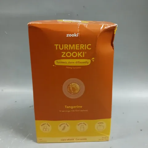 BOXED ZOOKI LIPO-SHIELD CURCUMIN TURMERIC - TANGERINE - BOX OF 14