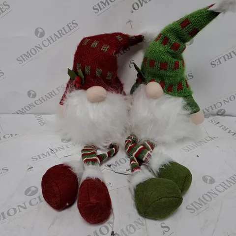 BOXED FESTIVE PRE-LIT DANGLY LEG GONKS