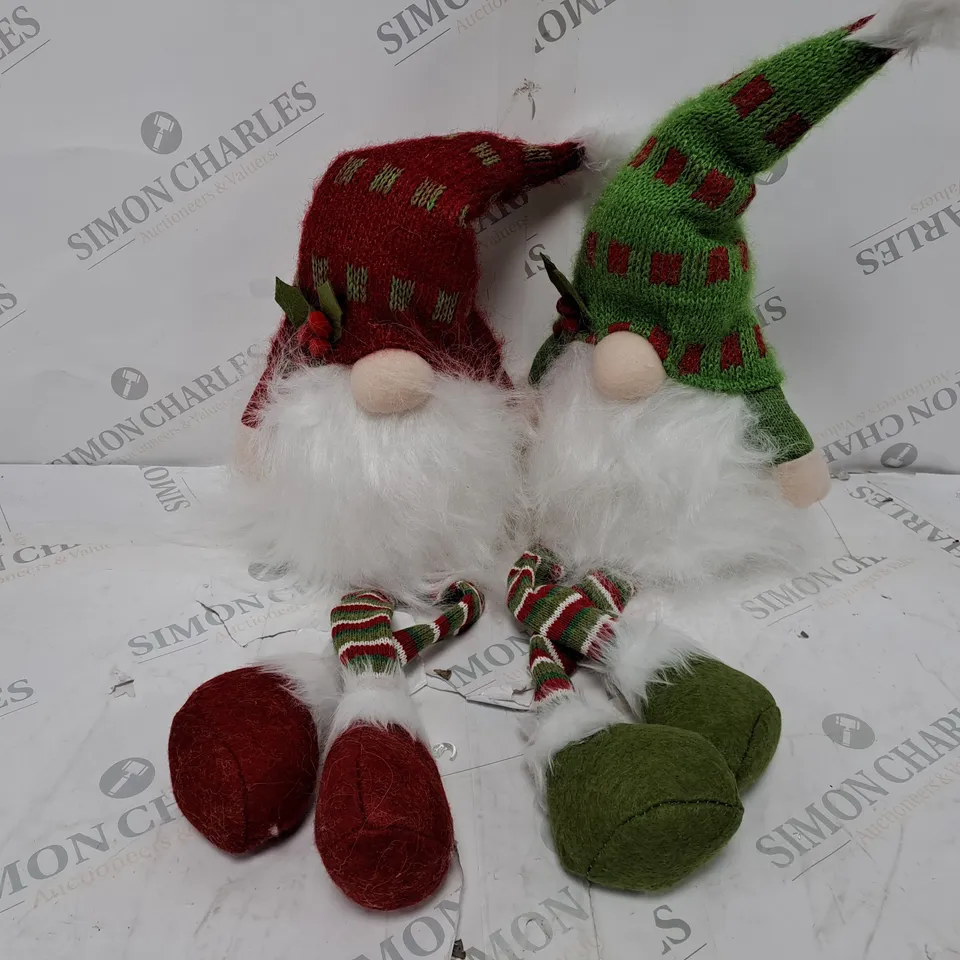 BOXED FESTIVE PRE-LIT DANGLY LEG GONKS