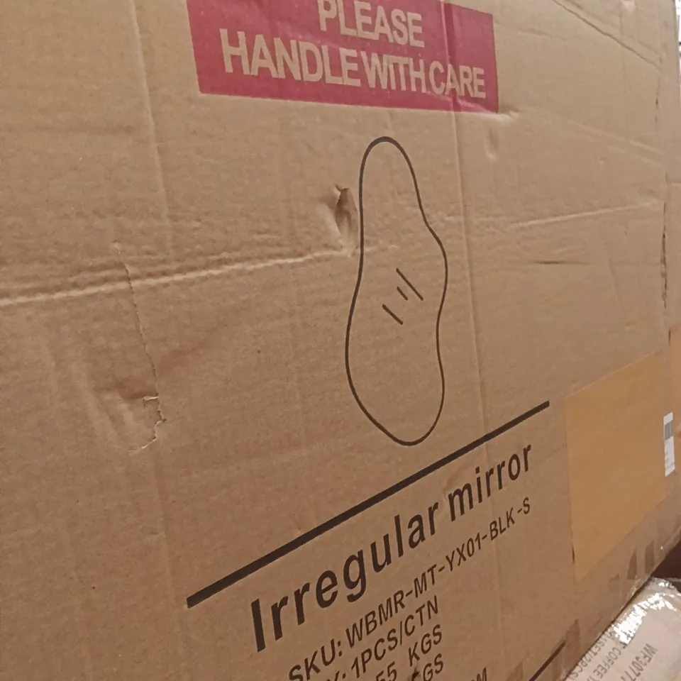 BOXED WALL IRREGULAR MIRROR 