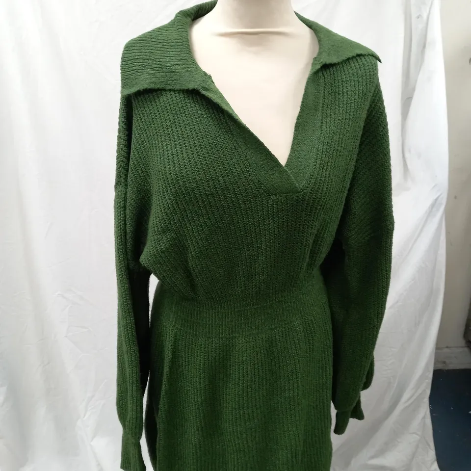 PACKAGED GREEN SHEIN JUMPER DRESS - SIZE XL
