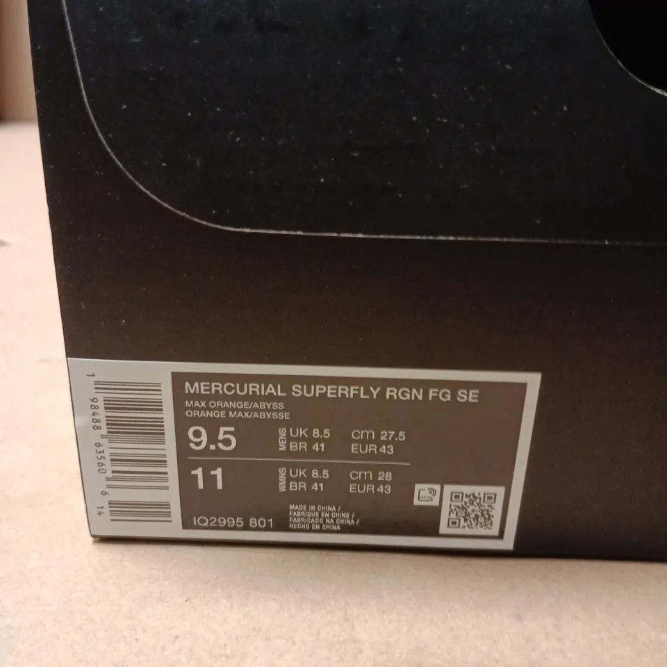 NIKE MERCURIAL SUPERFLY FG SE FOOTBALL BOOTS – MEN'S, UK 8.5 (US 9.5)