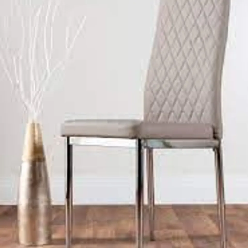 BOXED SET OF 2 CADENZA UPHOLSTERED DINING CHAIR BLACK