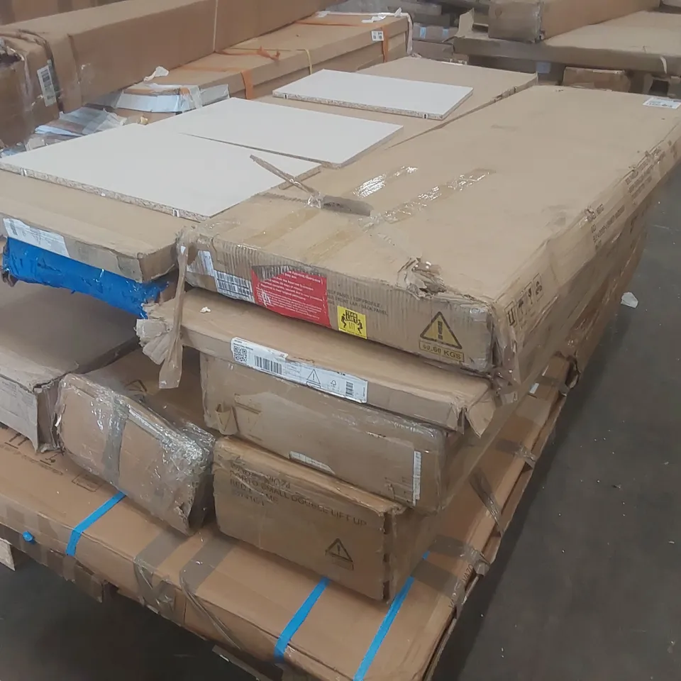 PALLET CONTAINING A VERY LARGE QUANTITY OF ASSORTED FURNITURE PARTS ECT