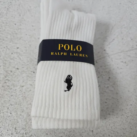 POLO RALPH LAUREN WHITE SOCKS